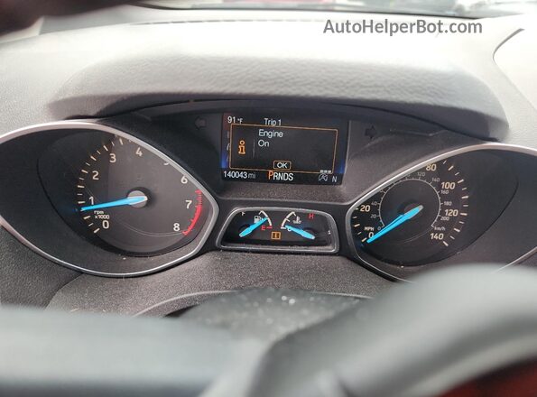 1FMCU0GDXHUB74247 2017 FORD ESCAPE White Instrument cluster view