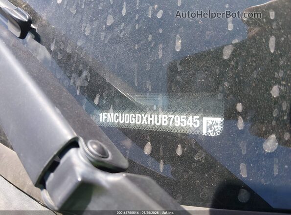 1FMCU0GDXHUB79545 2017 FORD ESCAPE Gray Vista del cuadro de instrumentos
