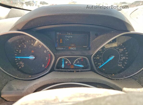 1FMCU0GDXHUB90271 2017 FORD ESCAPE Silver Вид щитка приладів