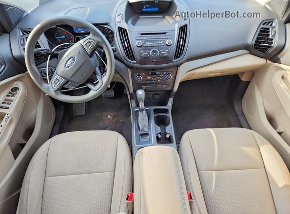 1FMCU0GDXHUB96894 2017 FORD ESCAPE Blue Widok deski rozdzielczej