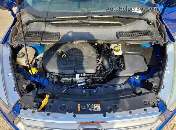 1FMCU0GDXHUB96894 2017 FORD ESCAPE Blue Widok komory silnika
