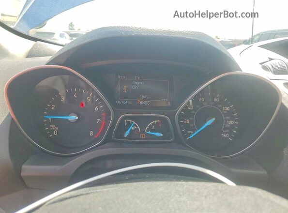 1FMCU0GDXHUC23429 2017 FORD ESCAPE Blue Instrument cluster view