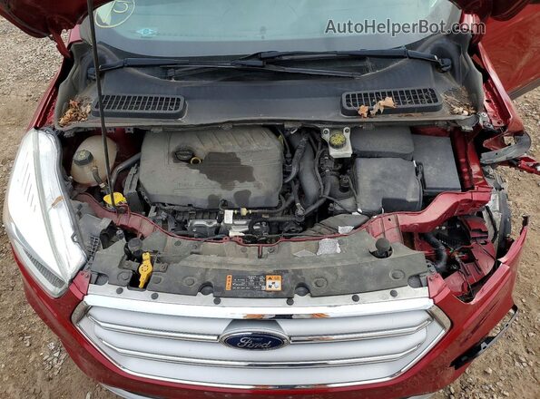 1FMCU0GDXHUC45866 2017 FORD ESCAPE Red Engine compartment view