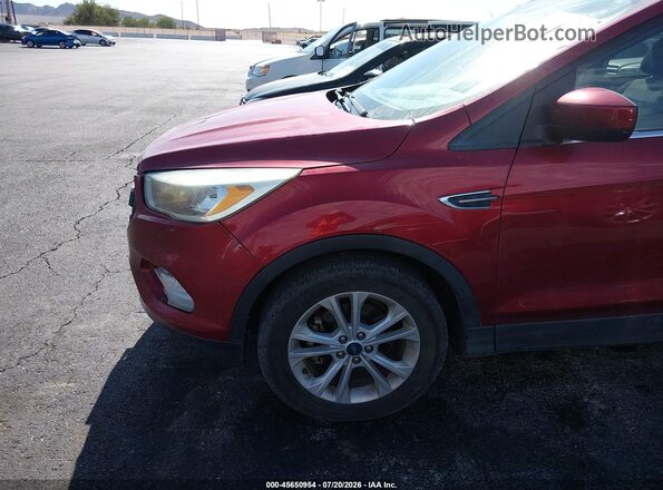1FMCU0GDXHUC51277 2017 FORD ESCAPE Red უკანა სალონის ხედი