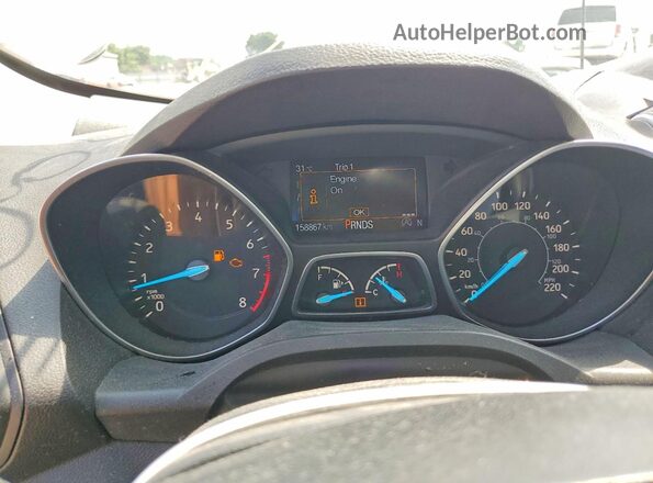 1FMCU0GDXHUD30772 2017 FORD ESCAPE White Vista del cuadro de instrumentos