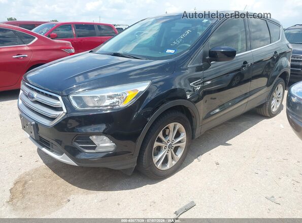 1FMCU0GDXHUE93860 2017 FORD ESCAPE Black წინა მარცხენა ხედი სამი მეოთხედიდან