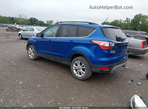 1FMCU0GDXJUA82108 2018 FORD ESCAPE Blue Trasero izquierdo