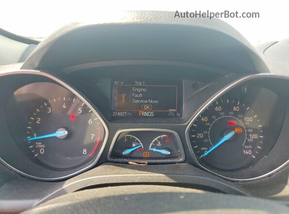 1FMCU0GDXJUB12157 2018 FORD ESCAPE Белый Вид щитка приборов