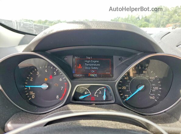 1FMCU0GDXKUA44122 2019 FORD ESCAPE White Widok zestawu wskaźników
