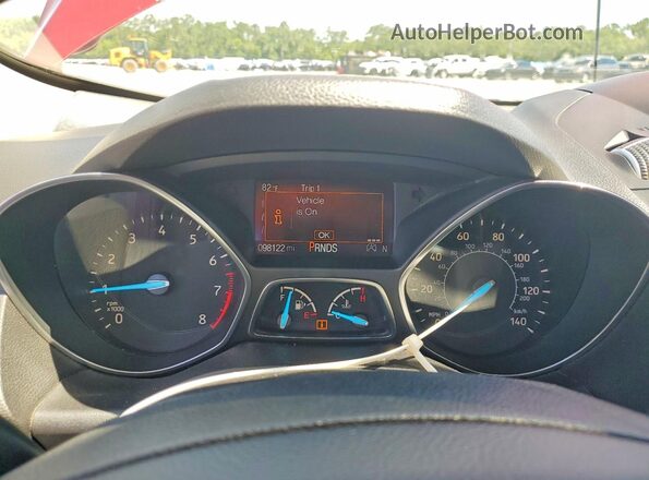 1FMCU0GDXKUB46178 2019 FORD ESCAPE Burgundy ხელსაწყოთა პანელის ხედი