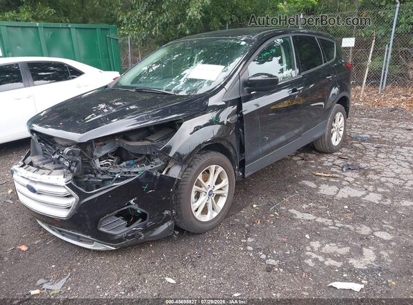1FMCU0GDXKUB74689 2019 FORD ESCAPE Black Առջևի ձախ երեք քառորդ տեսարան