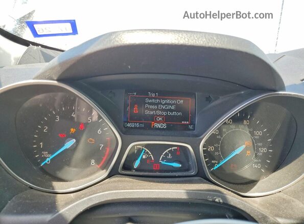 1FMCU0GDXKUB81898 2019 FORD ESCAPE Gray Instrument cluster view
