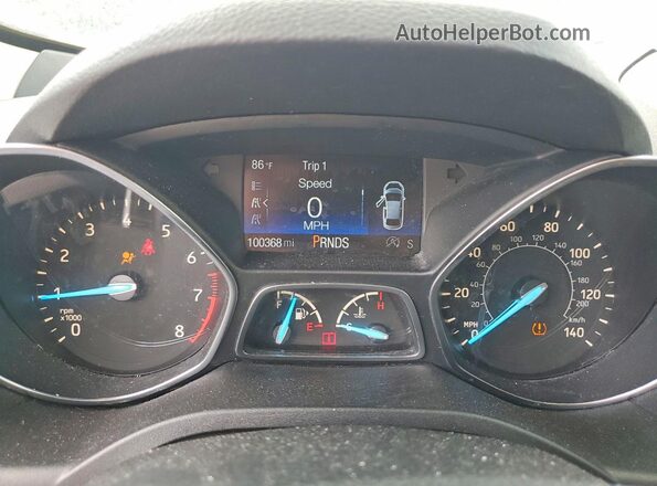 1FMCU0GDXKUC00823 2019 FORD ESCAPE Серебряный Вид щитка приборов