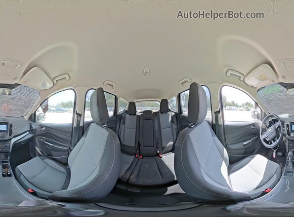 1FMCU0GDXKUC00823 2019 FORD ESCAPE Серебряный Панорамный вид салона 360°