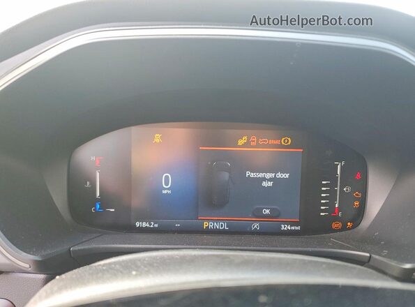 1FMCU0GN6RUB44415 2024 FORD ESCAPE White Вид щитка приладів