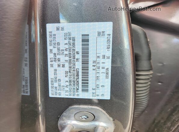 1FMCU0GN7SUB66073 2025 FORD ESCAPE Gray VIN կոդի պիտակի տեսք