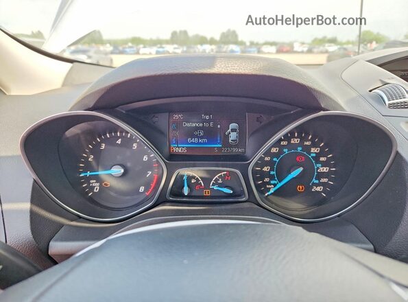 1FMCU0GX2GUB77152 2016 FORD ESCAPE Silver ხელსაწყოთა პანელის ხედი