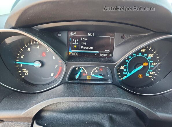 1FMCU0GX3GUB97233 2016 FORD ESCAPE Red Widok zestawu wskaźników