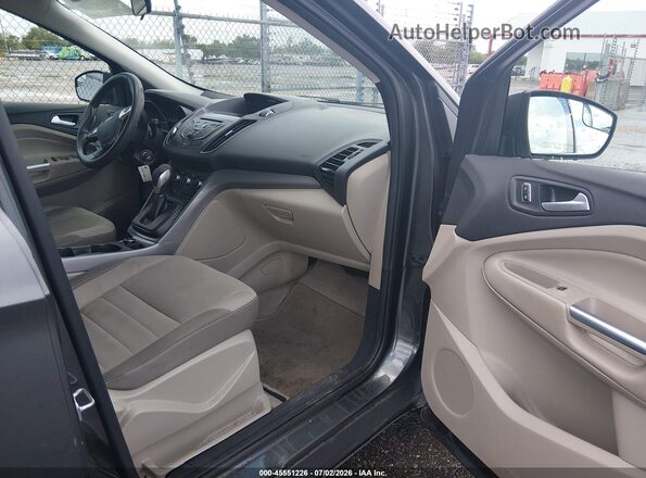 1FMCU0GX3GUC01085 2016 FORD ESCAPE Gray Widok wnętrza z przodu