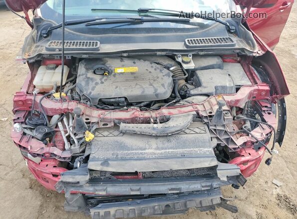 1FMCU0GX5GUC77276 2016 FORD ESCAPE Burgundy ძრავის განყოფილების ხედი