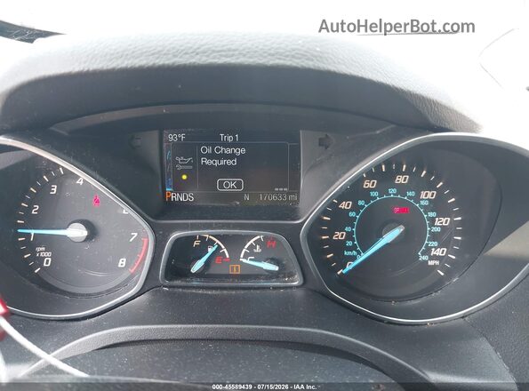 1FMCU0GX7GUC07522 2016 FORD ESCAPE Gray Widok tylnych siedzeń