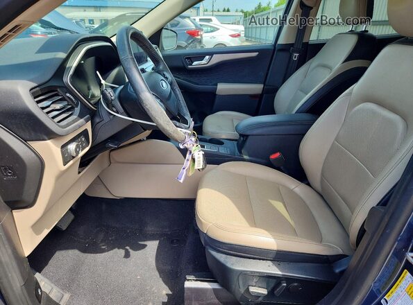 1FMCU0H61LUC57946 2020 FORD ESCAPE Blue Front interior view