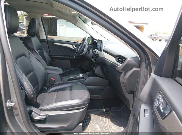 1FMCU0H61MUB35461 2021 FORD ESCAPE Серый Вид салона спереди