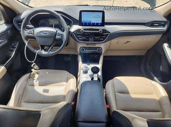 1FMCU0H63LUB89293 2020 FORD ESCAPE Черный Вид панели приборов