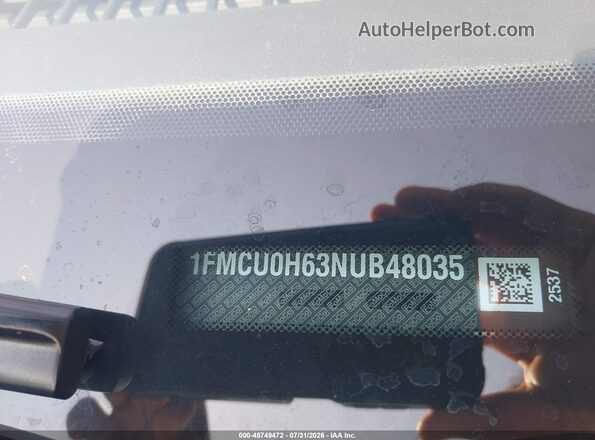 1FMCU0H63NUB48035 2022 FORD ESCAPE Серый Вид подкапотного пространства