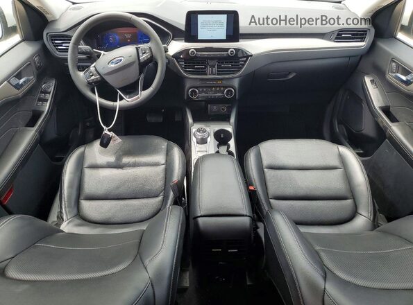 1FMCU0H63NUB58659 2022 FORD ESCAPE Белый Вид панели приборов