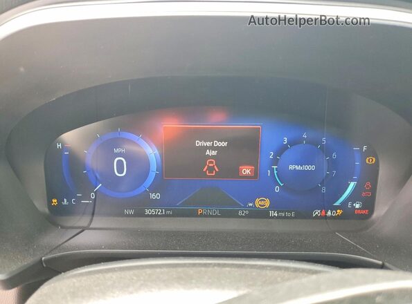 1FMCU0H63NUB58659 2022 FORD ESCAPE Белый Вид щитка приборов