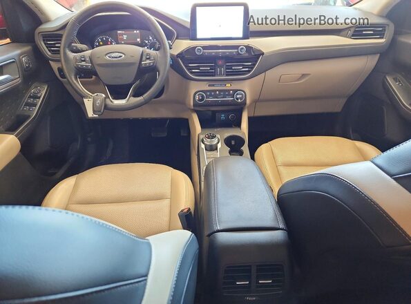 1FMCU0H65LUC75298 2020 FORD ESCAPE Красный Вид панели приборов