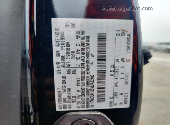 1FMCU0H65MUA12486 2021 FORD ESCAPE Blue სალონის 360-გრადუსიანი ხედი