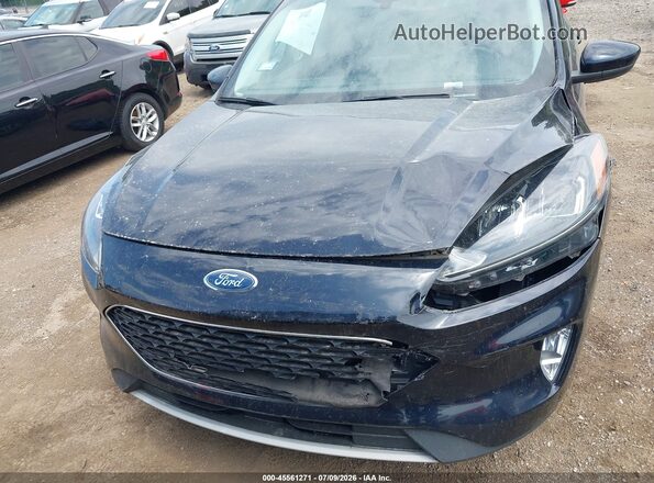 1FMCU0H6XMUA57455 2021 FORD ESCAPE Black Widok zestawu wskaźników