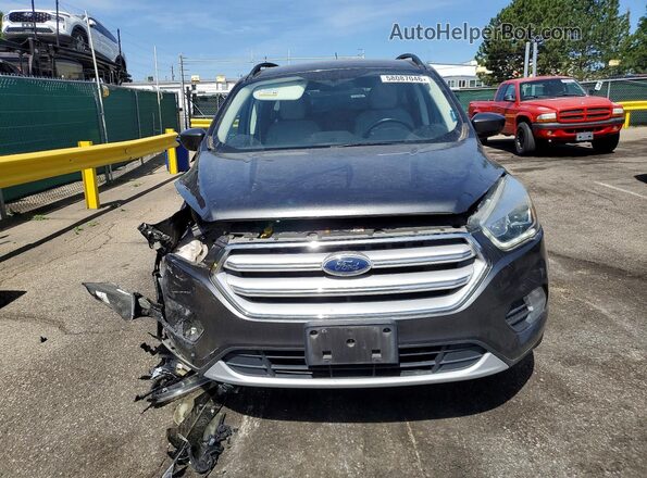 1FMCU0HD0JUA64277 2018 FORD ESCAPE Gray Вид спереду