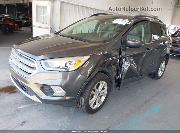 1FMCU0HD0JUB66971 2018 FORD ESCAPE Gray Front left