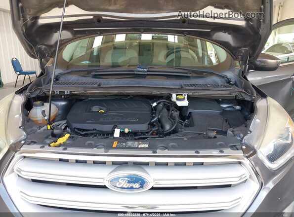 1FMCU0HD0JUB66971 2018 FORD ESCAPE Gray Rear view