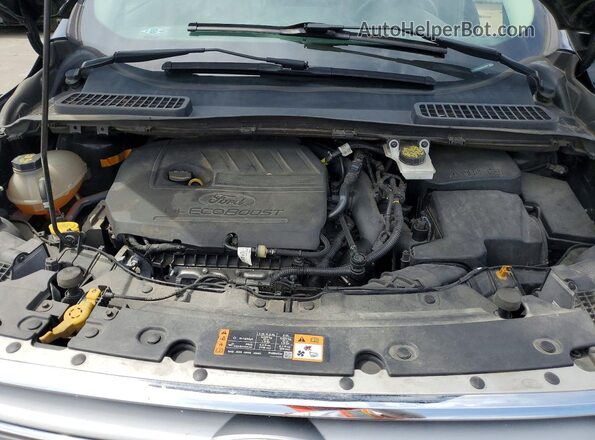 1FMCU0HD1JUC12999 2018 FORD ESCAPE Black Engine compartment view