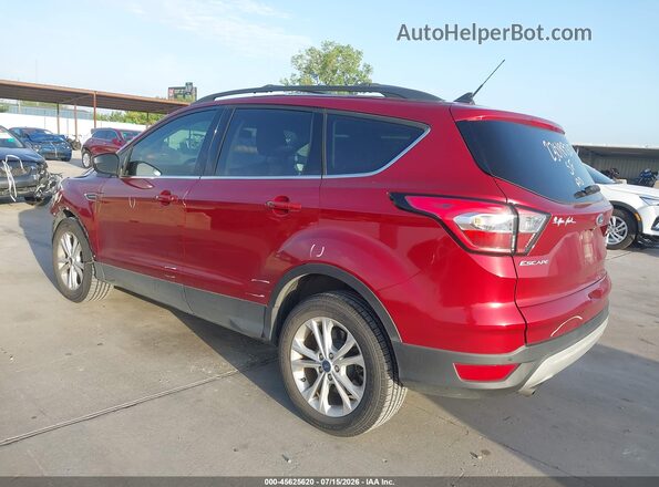 1FMCU0HD1JUD36545 2018 FORD ESCAPE Burgundy Rear left