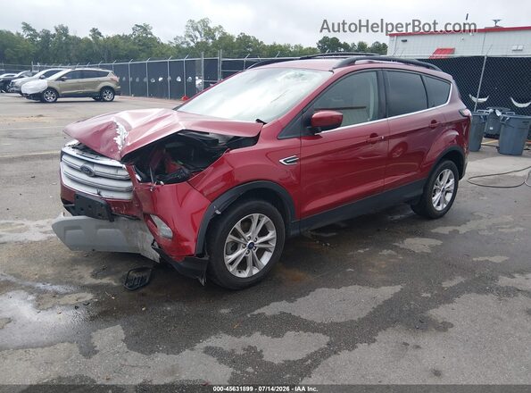 1FMCU0HD2JUD33833 2018 FORD ESCAPE Красный Передняя левая четверть
