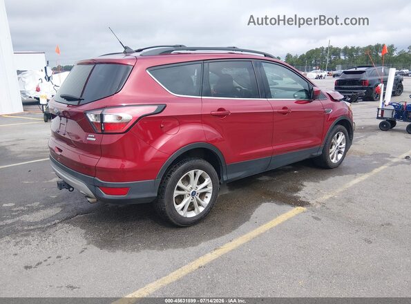 1FMCU0HD2JUD33833 2018 FORD ESCAPE Красный Задняя правая четверть