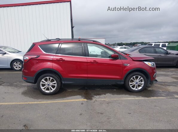 1FMCU0HD2JUD33833 2018 FORD ESCAPE Красный Вид задней части салона