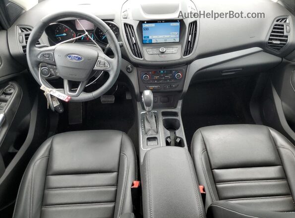1FMCU0HD2KUB21385 2019 FORD ESCAPE Синий Вид панели приборов