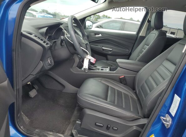 1FMCU0HD2KUB21385 2019 FORD ESCAPE Синий Вид салона спереди