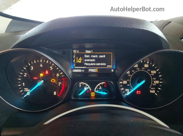 1FMCU0HD4JUB40924 2018 FORD ESCAPE White Widok zestawu wskaźników