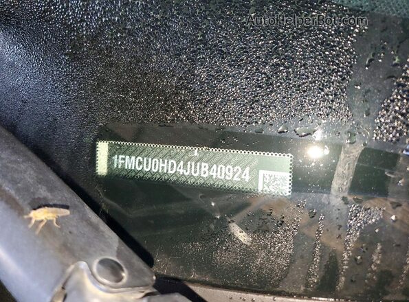 1FMCU0HD4JUB40924 2018 FORD ESCAPE White Widok wnętrza 360 stopni