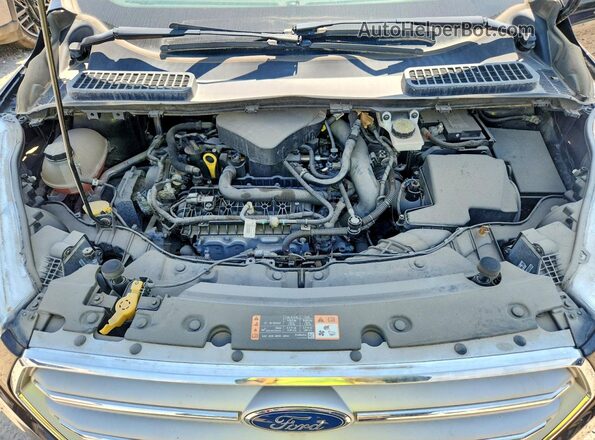 1FMCU0HD4KUB25132 2019 FORD ESCAPE Black Vista del compartimento del motor