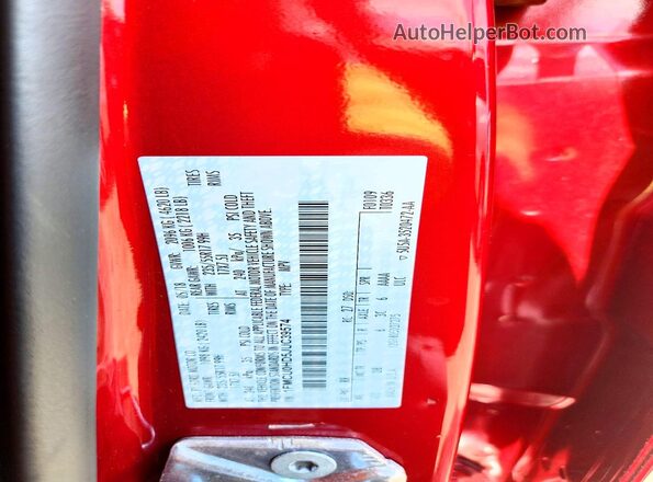 1FMCU0HD5JUC39574 2018 FORD ESCAPE Burgundy VIN sticker view