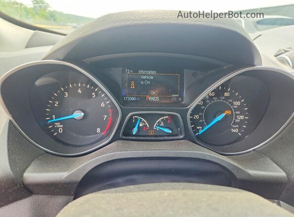 1FMCU0HD5KUB51657 2019 FORD ESCAPE Серебряный Вид щитка приборов