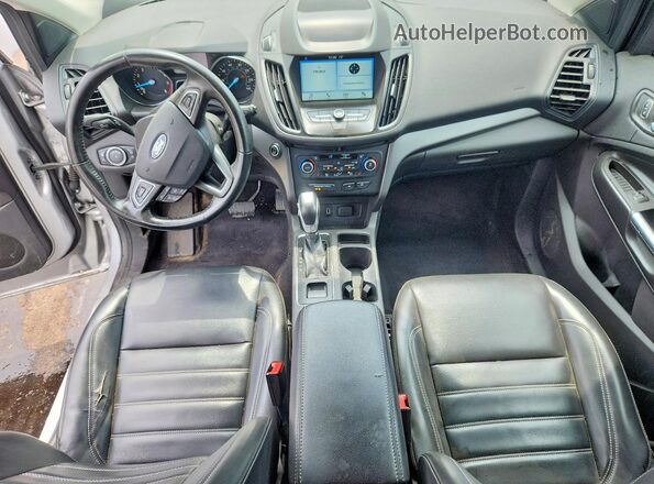 1FMCU0HD5KUB51657 2019 FORD ESCAPE Серебряный Вид панели приборов